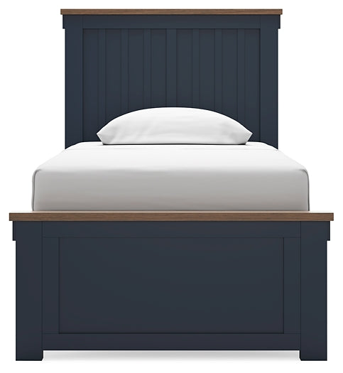 Landocken Twin Panel Bed with Dresser