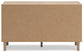 Cielden Full Upholstered Panel Bed with Dresser