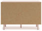 Wistenpine Full Upholstered Panel Bed with Dresser