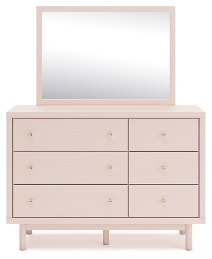 Wistenpine Twin Upholstered Panel Bed with Mirrored Dresser, Chest and Nightstand