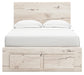 Lawroy Full Panel Storage Bed with Mirrored Dresser