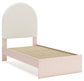 Wistenpine Twin Upholstered Panel Bed with Dresser and 2 Nightstands