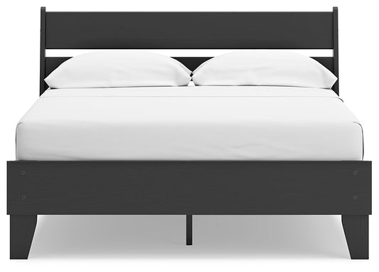 Ashley Express - Socalle Full Panel Platform Bed with Dresser, Chest and Nightstand