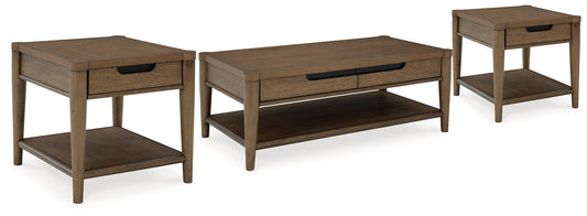 Ashley Express - Roanhowe Coffee Table with 2 End Tables