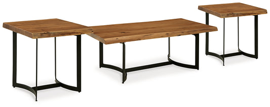 Ashley Express - Fortmaine Coffee Table with 2 End Tables