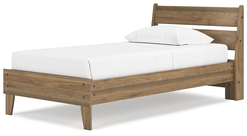 Ashley Express - Deanlow Twin Platform Panel Bed with Dresser and 2 Nightstands